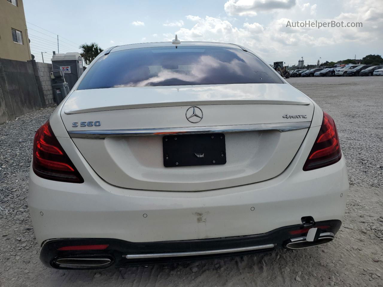 2019 Mercedes-benz S 560 4matic Белый vin: WDDUG8GB2KA431784