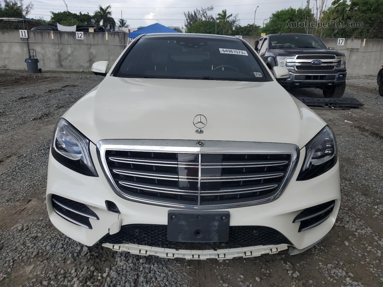 2019 Mercedes-benz S 560 4matic White vin: WDDUG8GB2KA444213