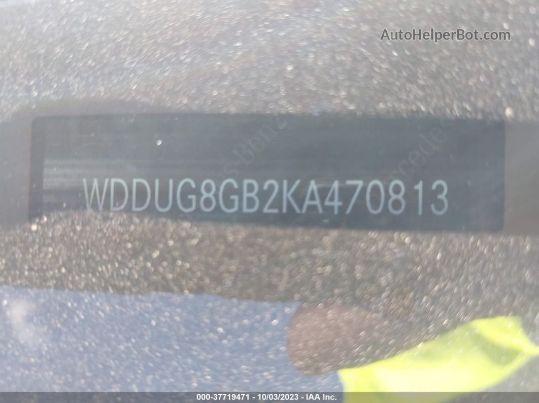 2019 Mercedes-benz S 560 4matic Черный vin: WDDUG8GB2KA470813