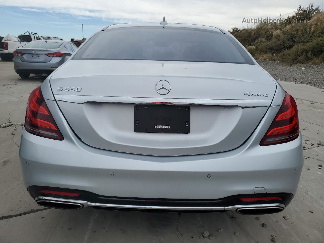 2019 Mercedes-benz S 560 4matic Silver vin: WDDUG8GB2KA488504