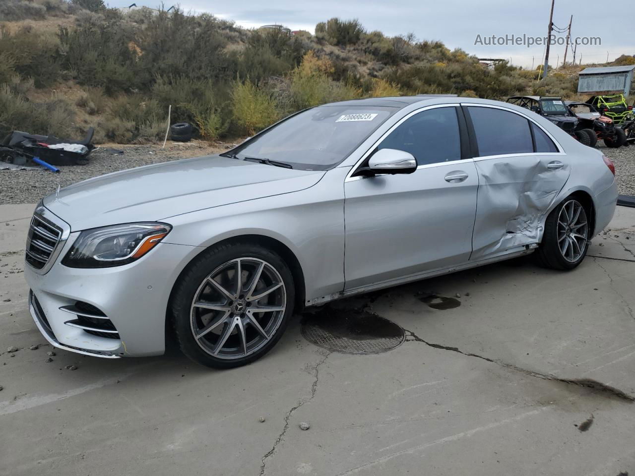 2019 Mercedes-benz S 560 4matic Silver vin: WDDUG8GB2KA488504