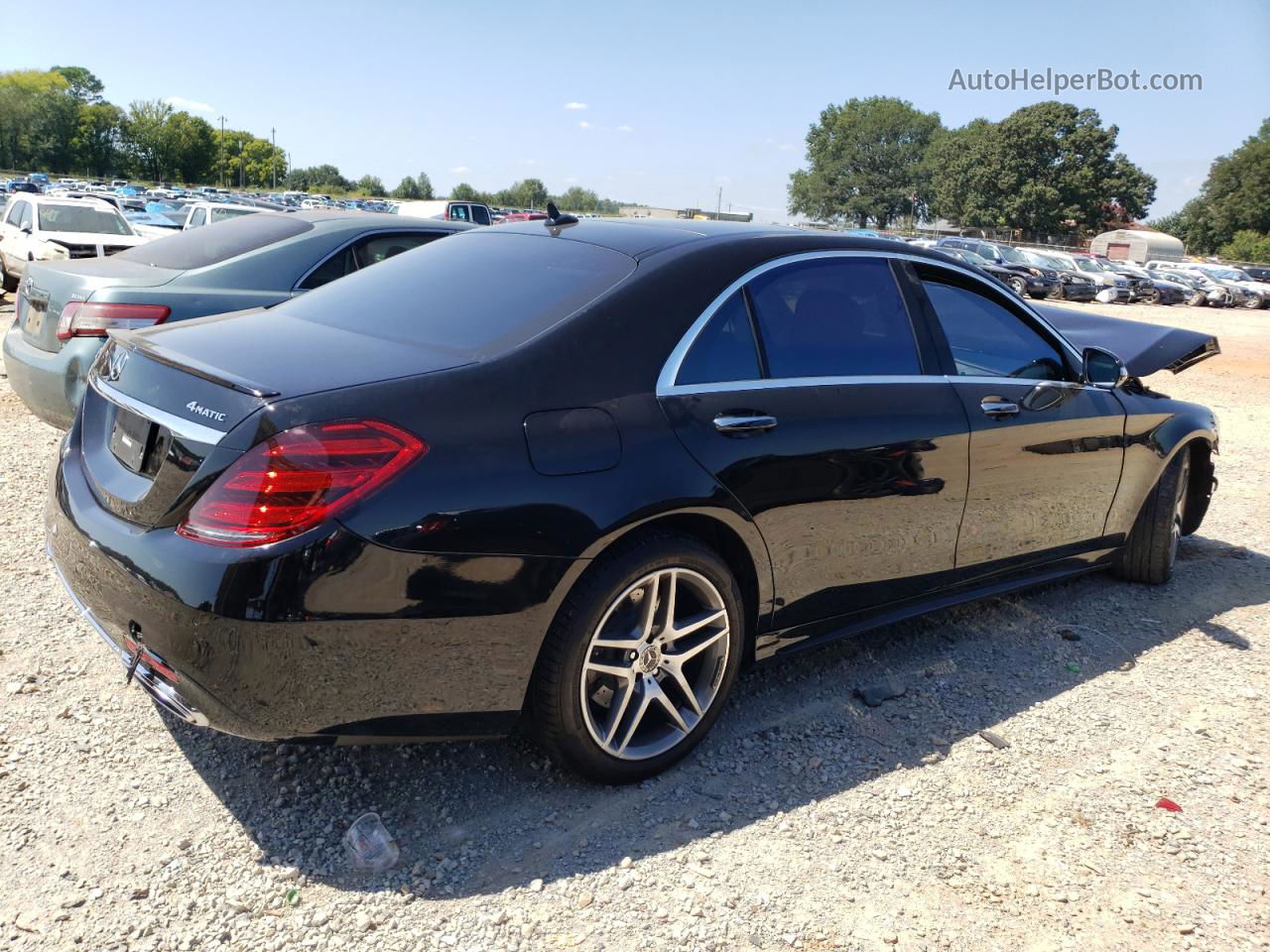 2019 Mercedes-benz S 560 4matic Черный vin: WDDUG8GB3KA461005