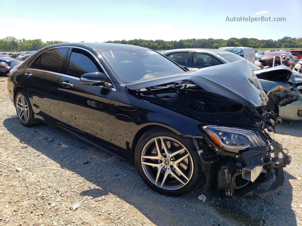 2019 Mercedes-benz S 560 4matic Black vin: WDDUG8GB3KA461005