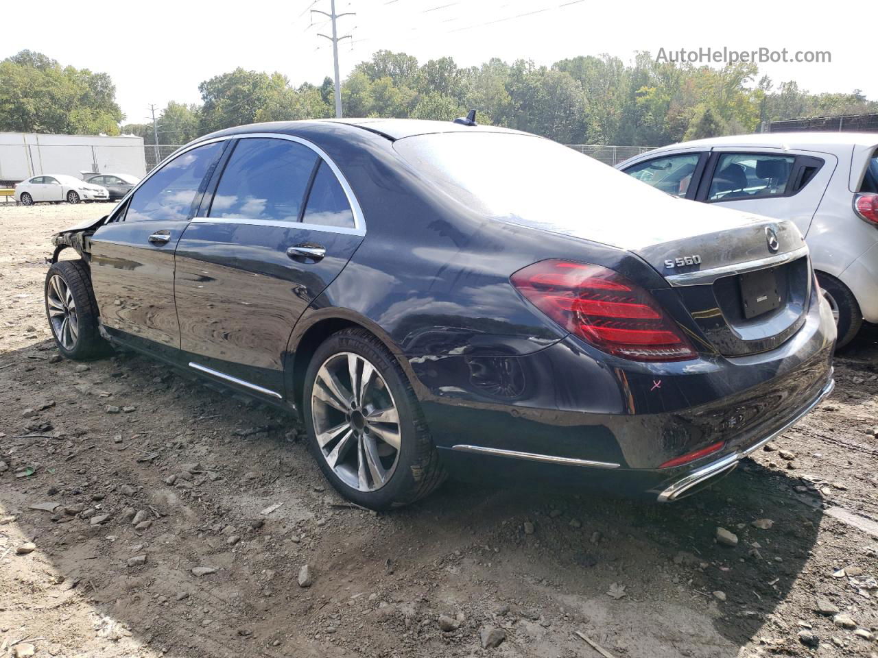 2019 Mercedes-benz S 560 4matic Синий vin: WDDUG8GB4KA459439