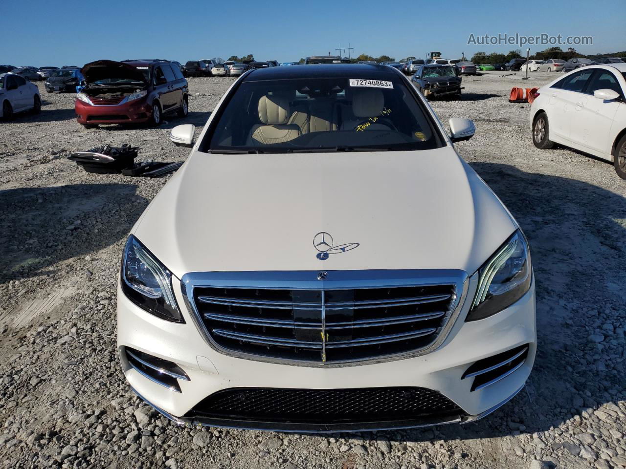 2019 Mercedes-benz S 560 4matic Белый vin: WDDUG8GB4KA462504