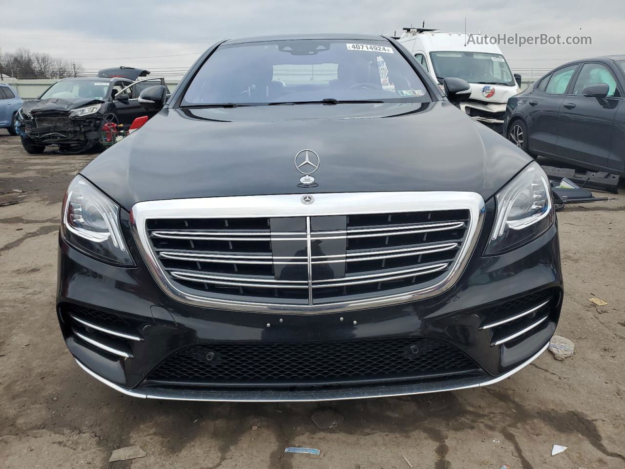 2019 Mercedes-benz S 560 4matic Черный vin: WDDUG8GB5KA469204