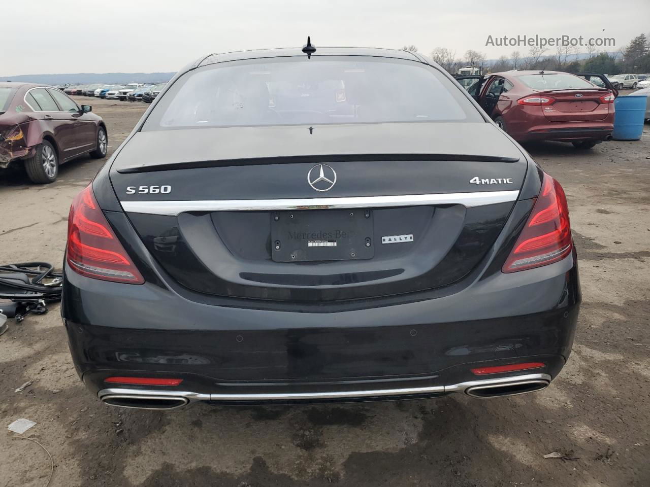 2019 Mercedes-benz S 560 4matic Черный vin: WDDUG8GB5KA469204