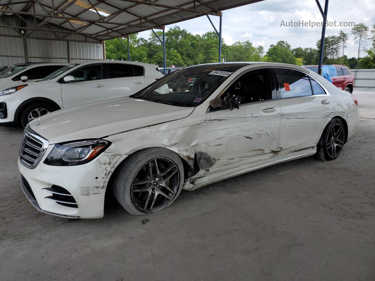 2019 Mercedes-benz S 560 4matic White vin: WDDUG8GB6KA447812