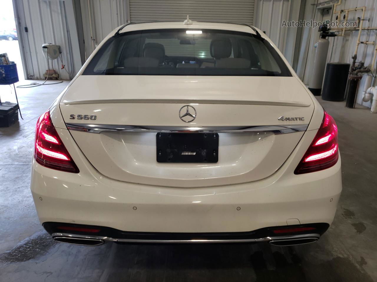 2019 Mercedes-benz S 560 4matic White vin: WDDUG8GB9KA423634