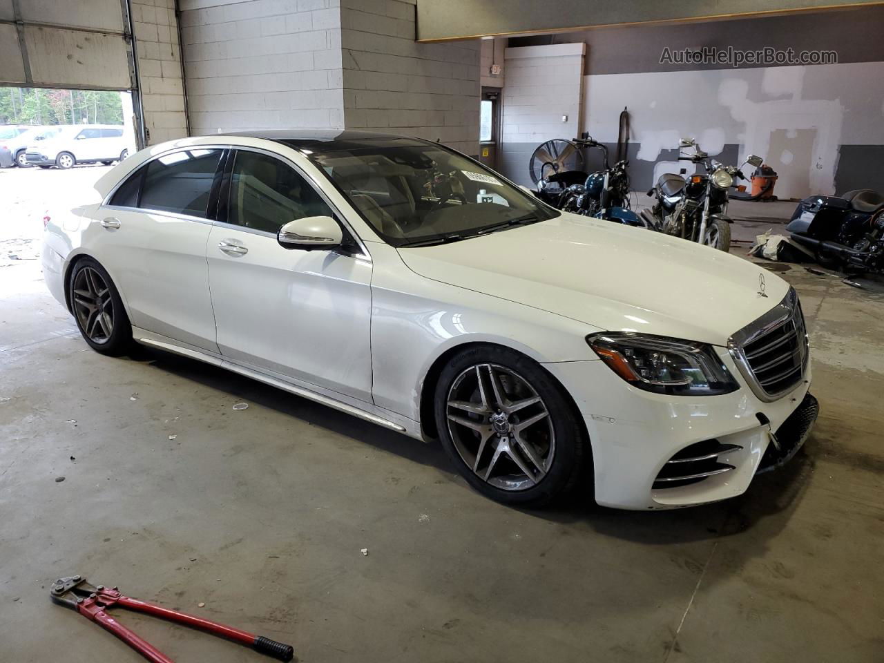 2019 Mercedes-benz S 560 4matic White vin: WDDUG8GBXKA429166