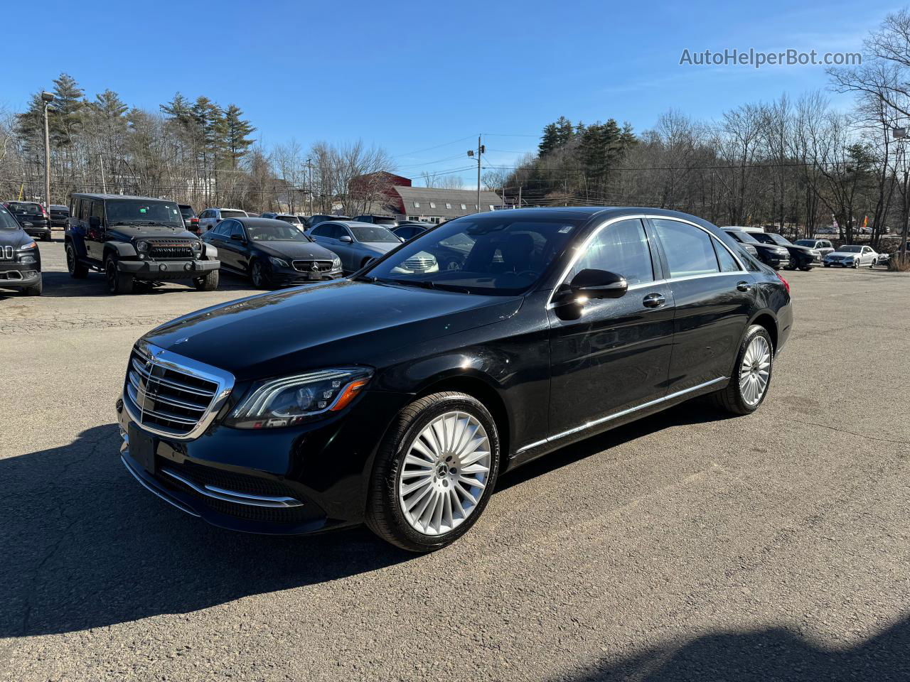 2019 Mercedes-benz S 560 4matic Черный vin: WDDUG8GBXKA437378