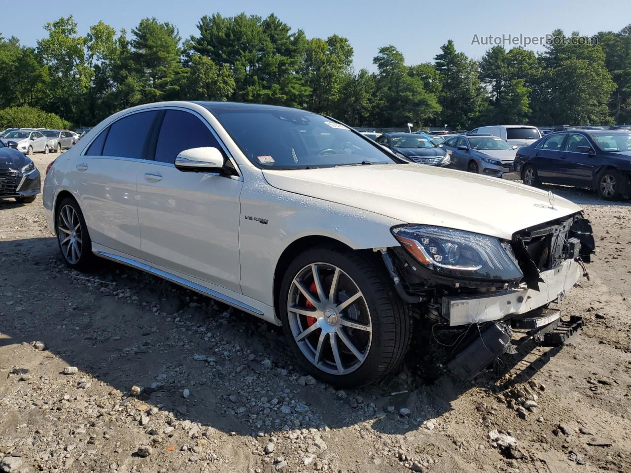 2019 Mercedes-benz S 63 Amg 4matic White vin: WDDUG8JB5KA432730