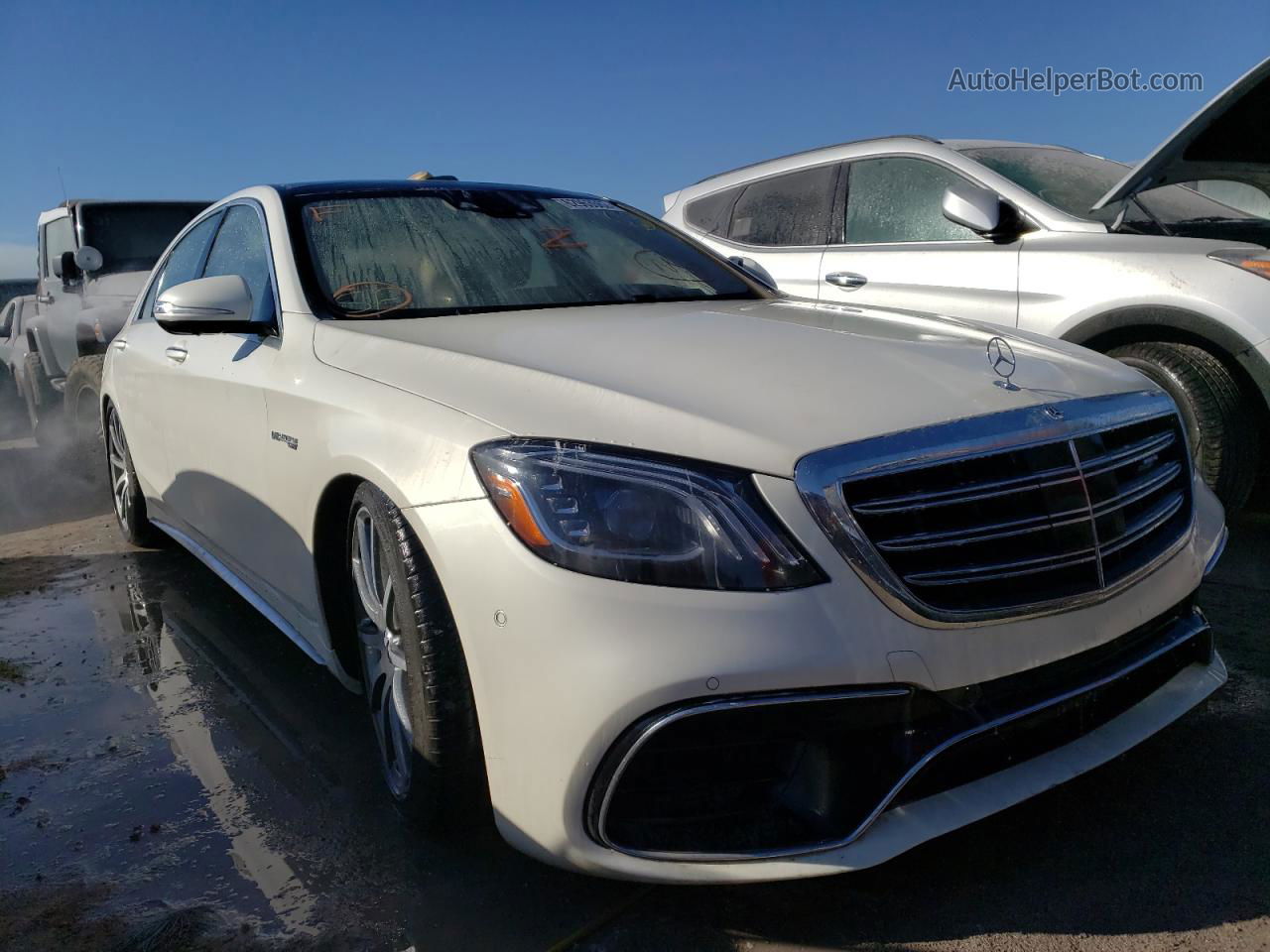 2019 Mercedes-benz S 63 Amg 4matic White vin: WDDUG8JB6KA433935