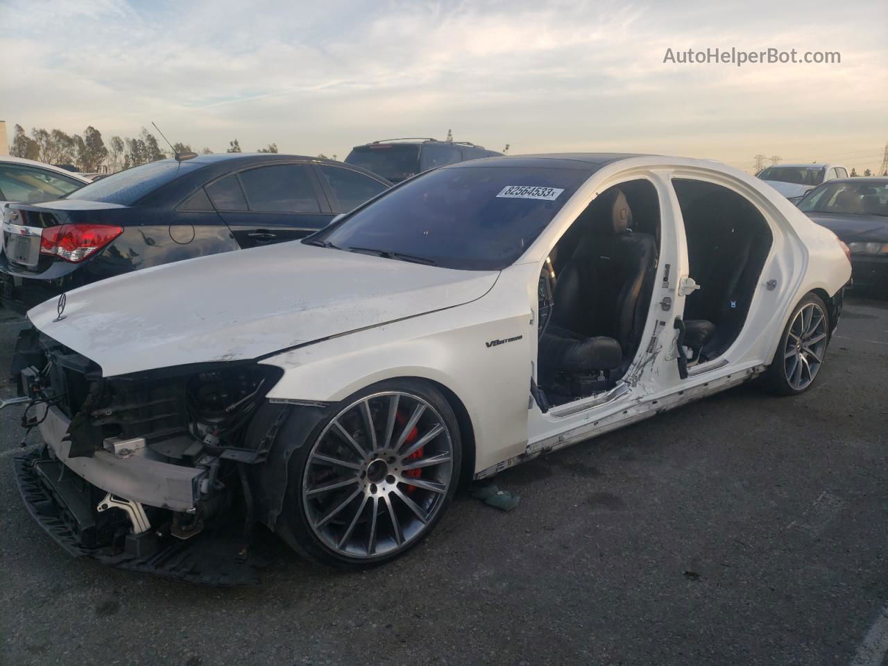 2019 Mercedes-benz S 63 Amg 4matic White vin: WDDUG8JBXKA438216