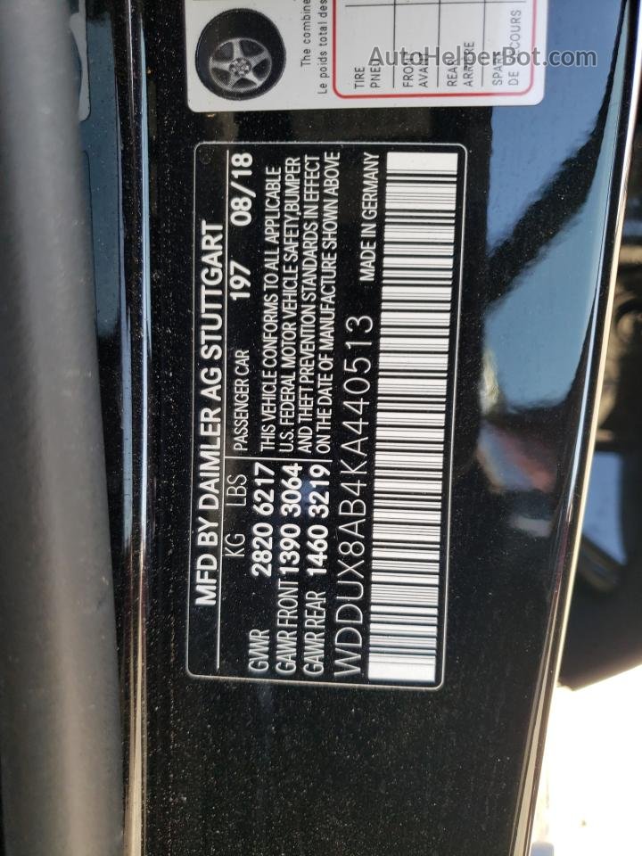 2019 Mercedes-benz S Mercedes-maybach S650 Black vin: WDDUX8AB4KA440513