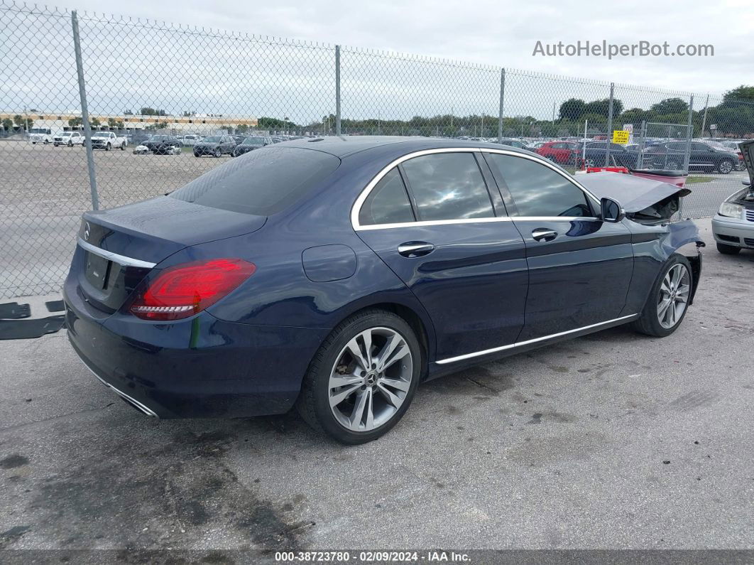 2019 Mercedes-benz C 300   Dark Blue vin: WDDWF8DB1KR518691