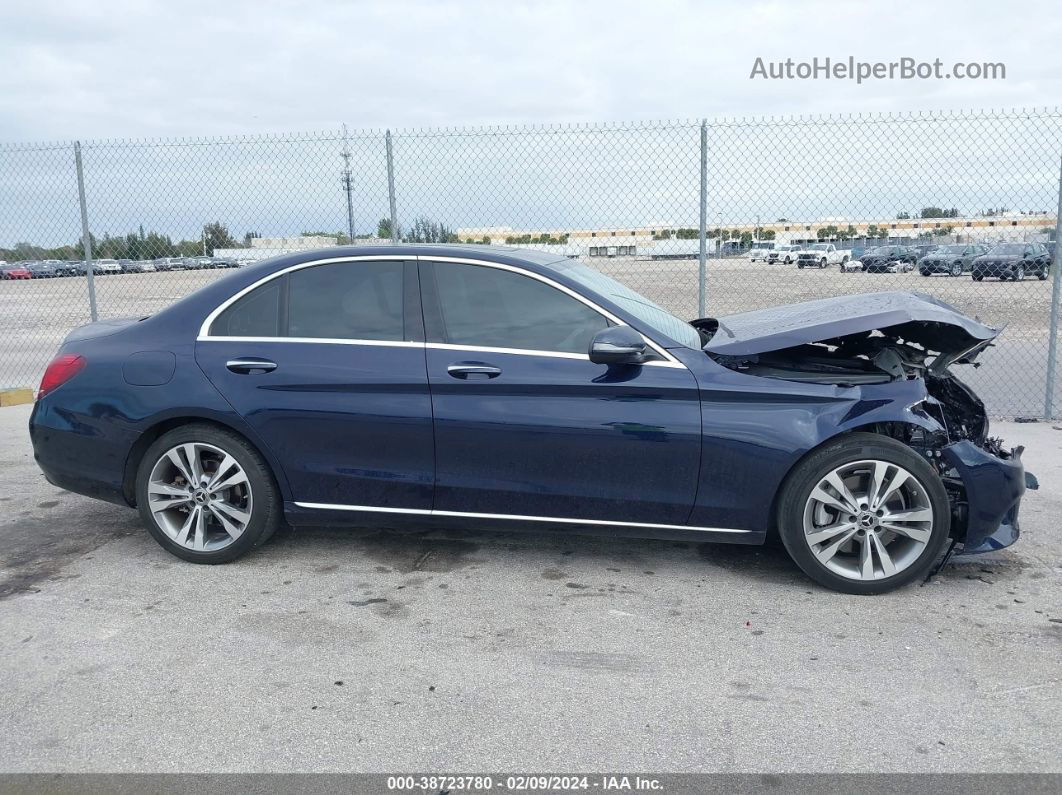 2019 Mercedes-benz C 300   Dark Blue vin: WDDWF8DB1KR518691