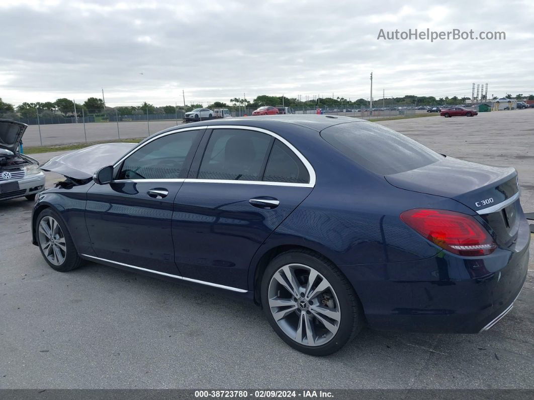 2019 Mercedes-benz C 300   Dark Blue vin: WDDWF8DB1KR518691