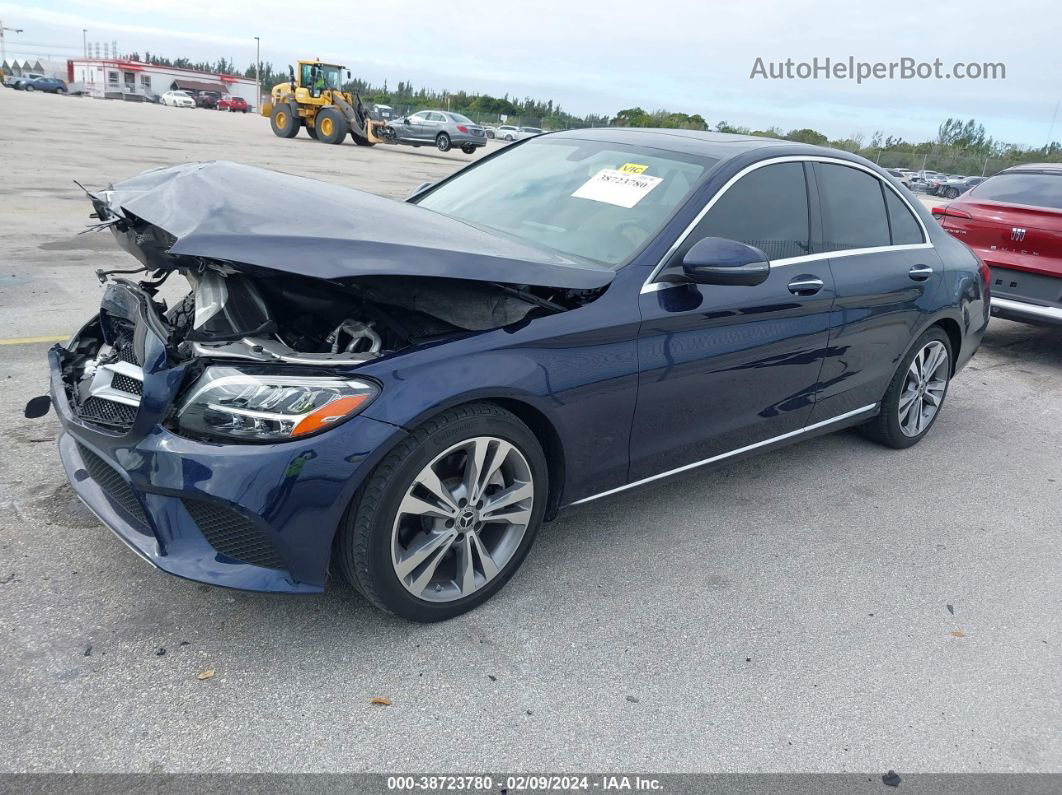 2019 Mercedes-benz C 300   Dark Blue vin: WDDWF8DB1KR518691