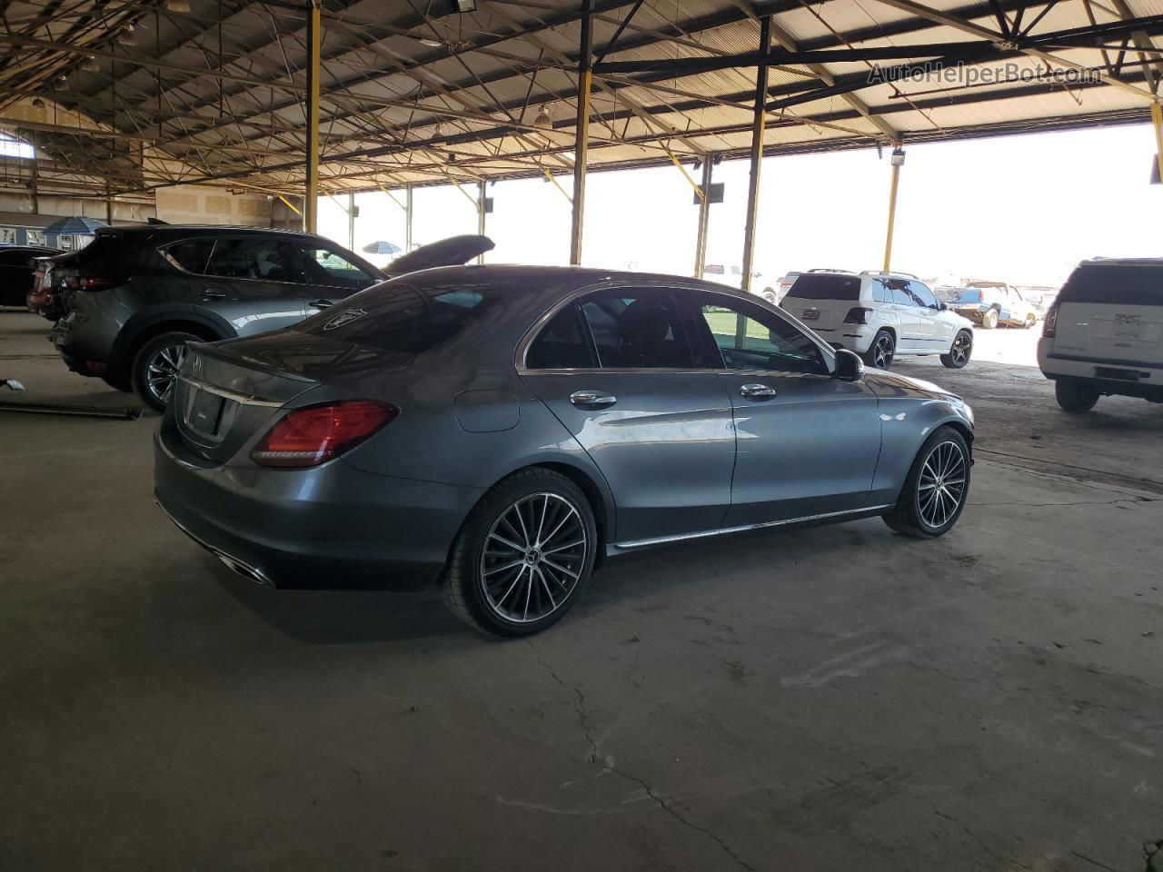 2019 Mercedes-benz C 300 Gray vin: WDDWF8DB1KR518836