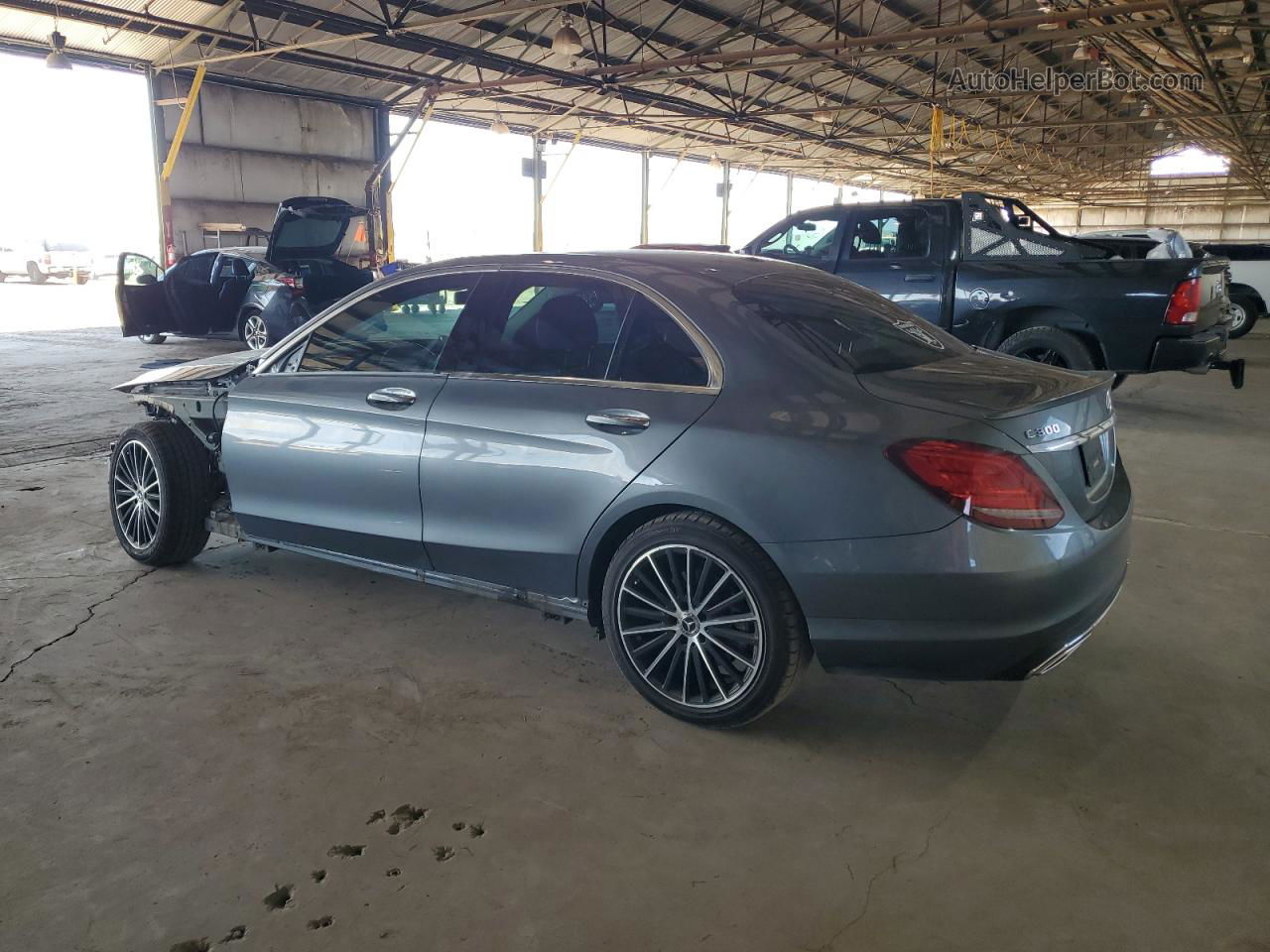 2019 Mercedes-benz C 300 Gray vin: WDDWF8DB1KR518836