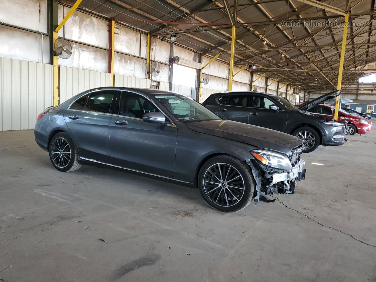 2019 Mercedes-benz C 300 Gray vin: WDDWF8DB1KR518836