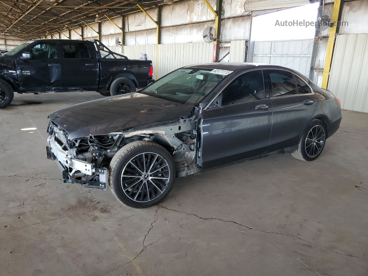 2019 Mercedes-benz C 300 Gray vin: WDDWF8DB1KR518836