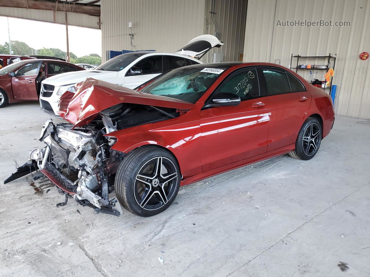 2019 Mercedes-benz C 300 Red vin: WDDWF8DB1KR519355