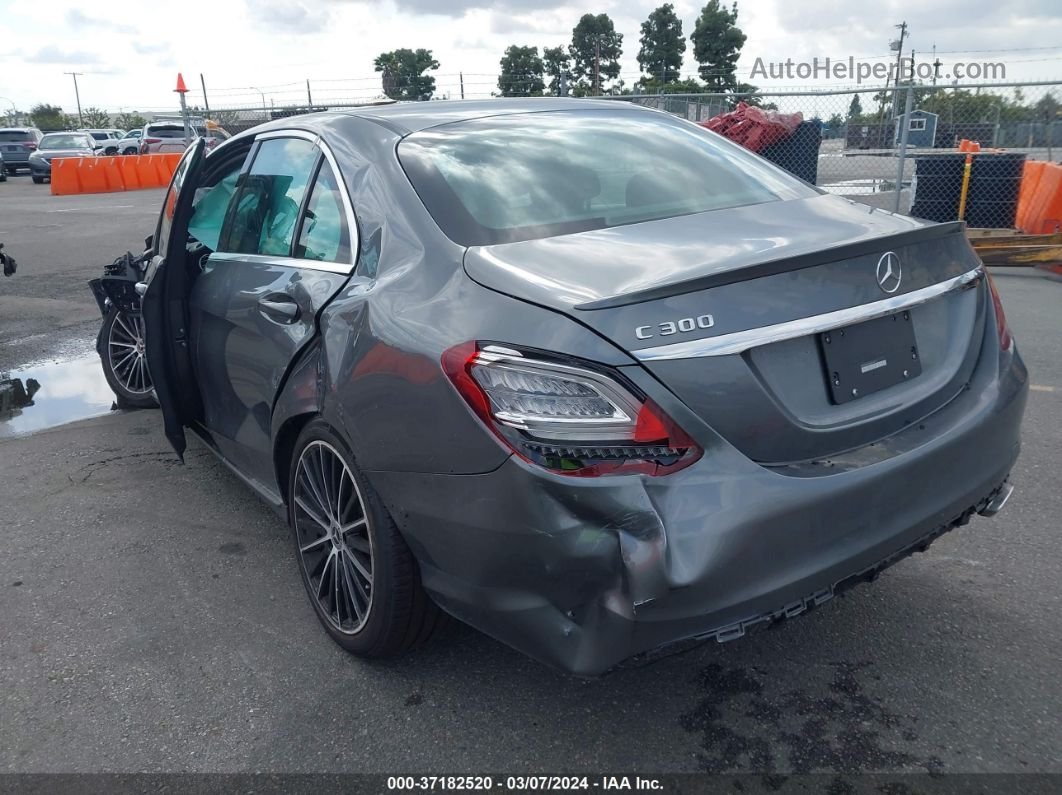 2019 Mercedes-benz C 300 Gray vin: WDDWF8DB4KR460771