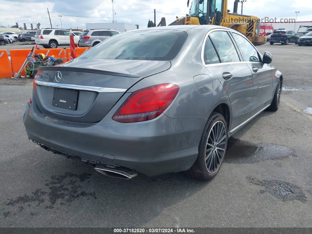 2019 Mercedes-benz C 300 Gray vin: WDDWF8DB4KR460771