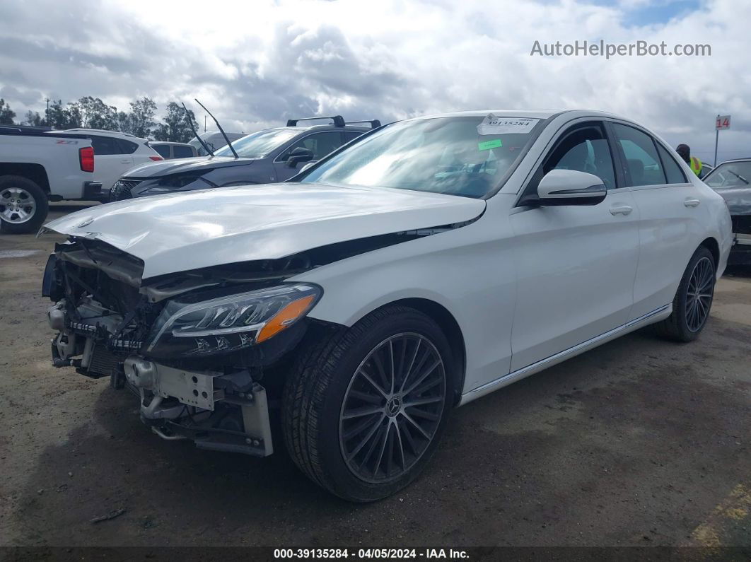 2019 Mercedes-benz C 300   White vin: WDDWF8DB5KR462951