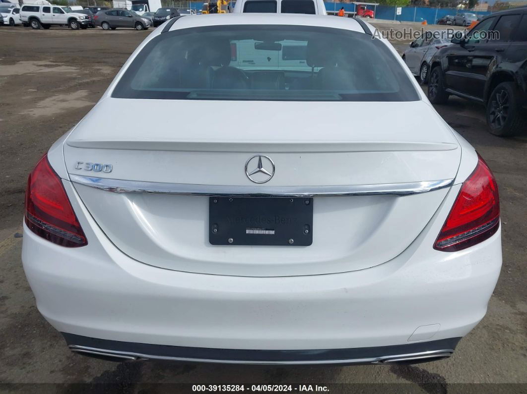 2019 Mercedes-benz C 300   White vin: WDDWF8DB5KR462951