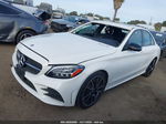 2019 Mercedes-benz C 300   White vin: WDDWF8DB5KR484576