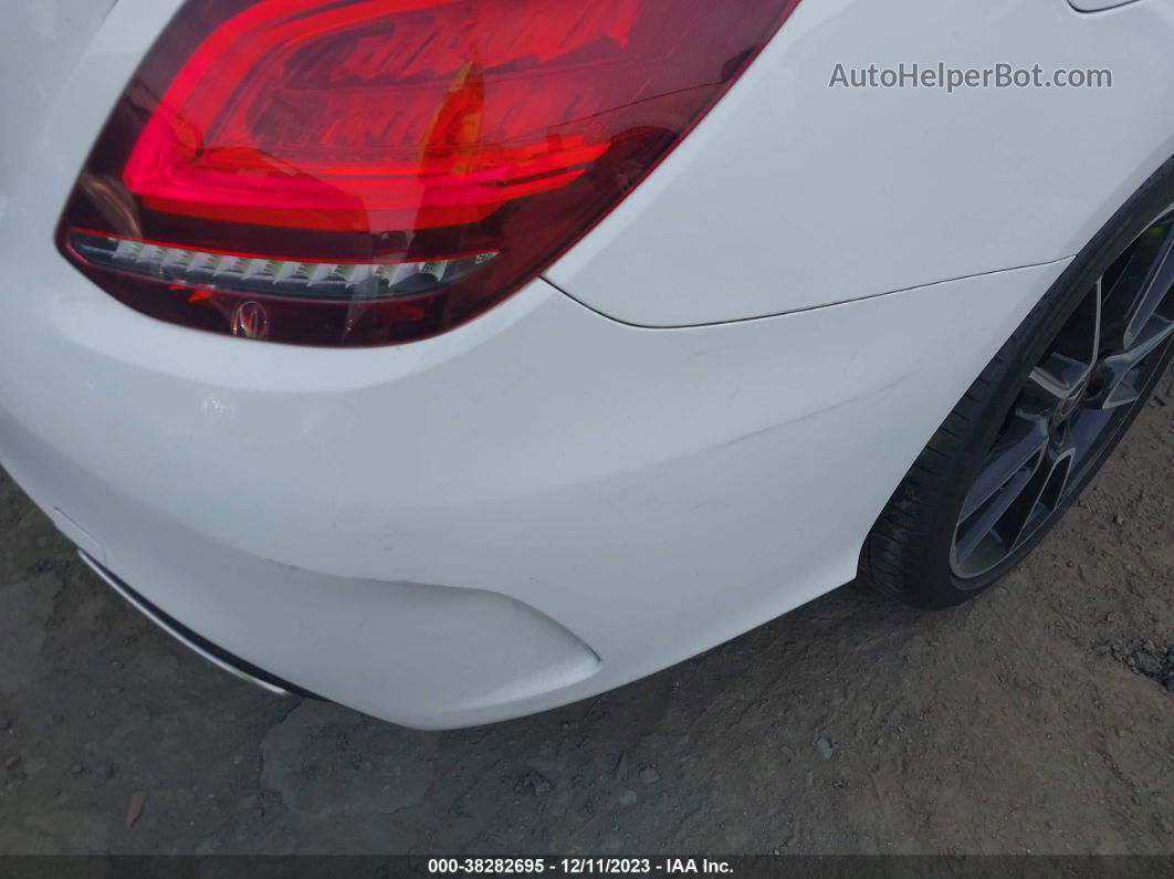 2019 Mercedes-benz C 300   White vin: WDDWF8DB5KR484576