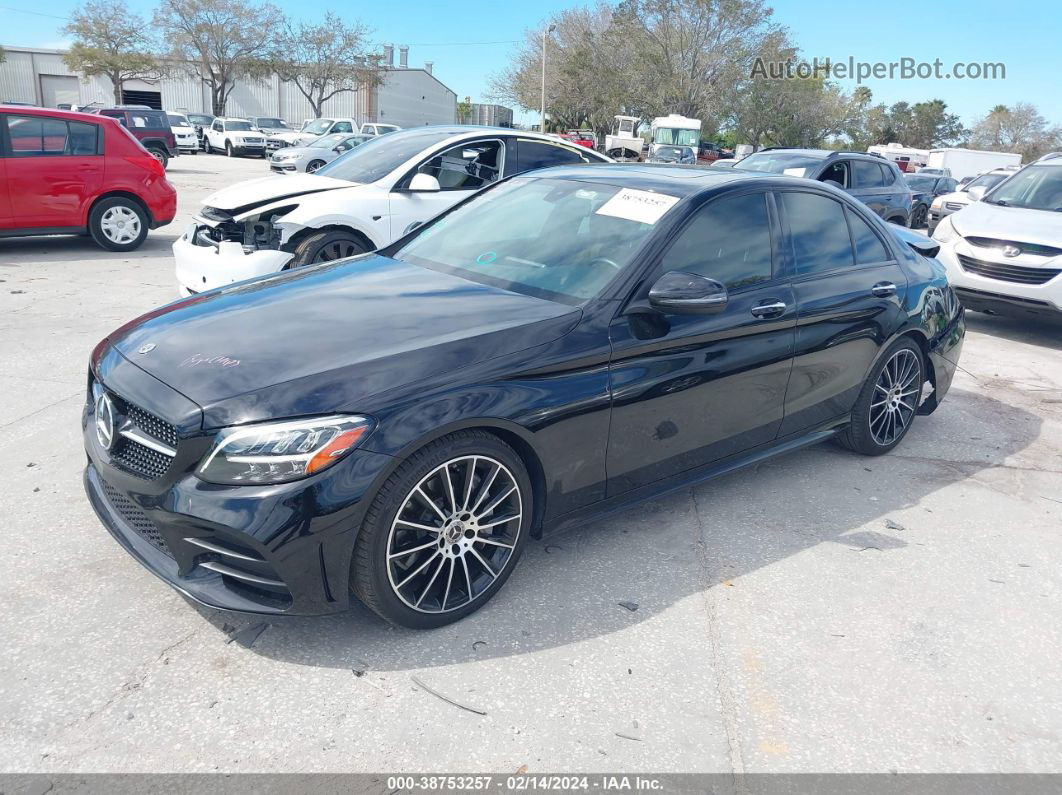 2019 Mercedes-benz C 300   Black vin: WDDWF8DB7KR483087