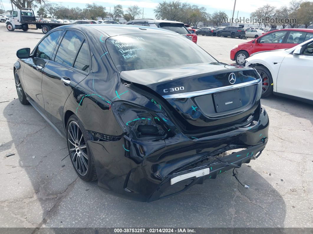 2019 Mercedes-benz C 300   Black vin: WDDWF8DB7KR483087