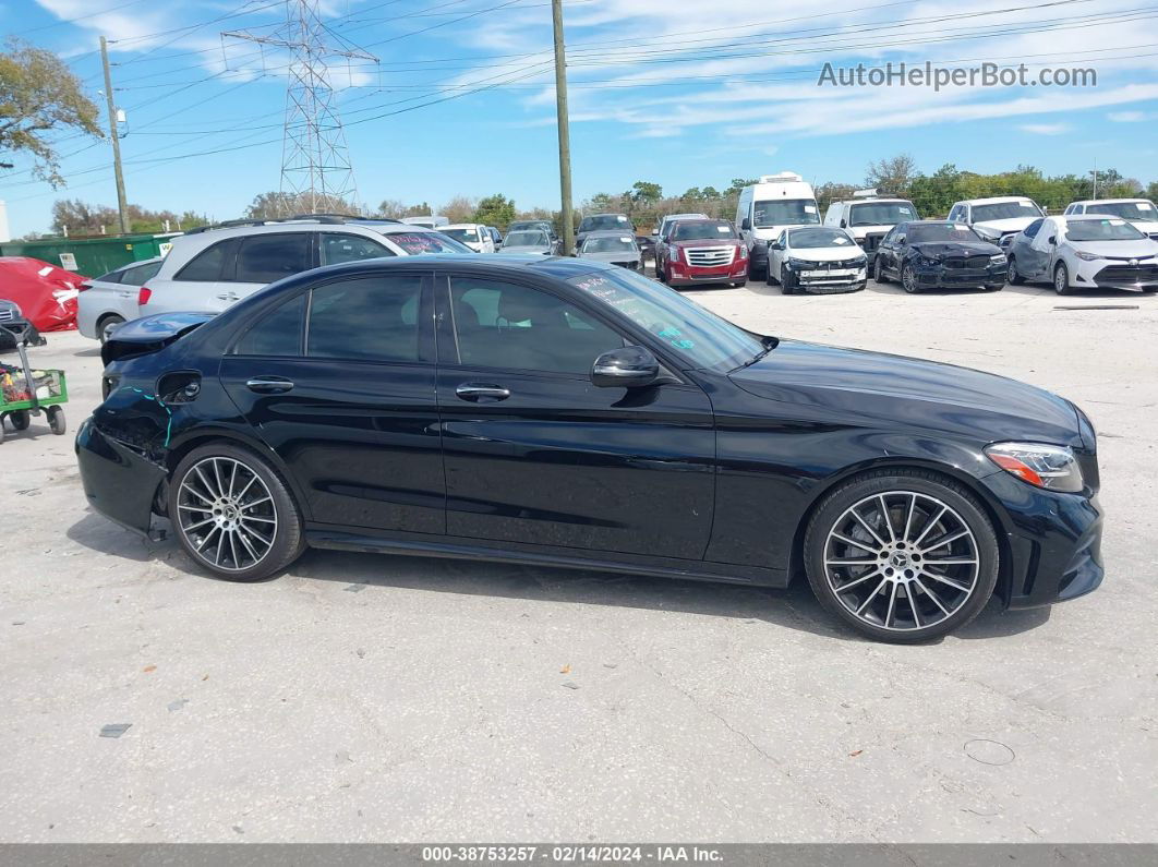 2019 Mercedes-benz C 300   Black vin: WDDWF8DB7KR483087