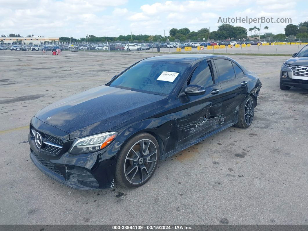 2019 Mercedes-benz C 300   Black vin: WDDWF8DB7KR501247