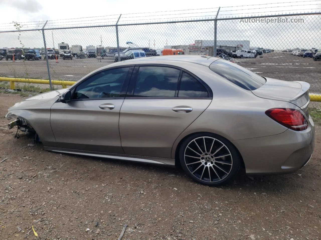 2019 Mercedes-benz C 300 Gray vin: WDDWF8DB9KR458093