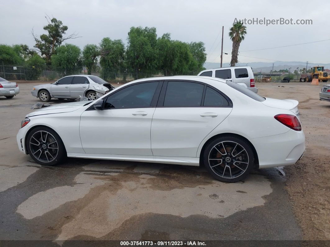 2019 Mercedes-benz C-class C 300 White vin: WDDWF8DB9KR458353