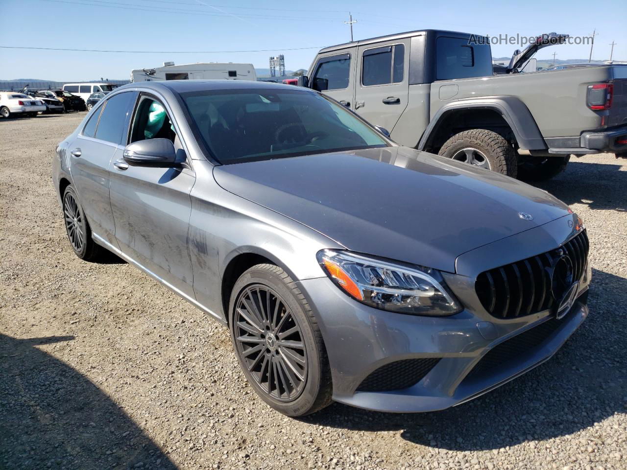 2019 Mercedes-benz C 300 Charcoal vin: WDDWF8DBXKR481026