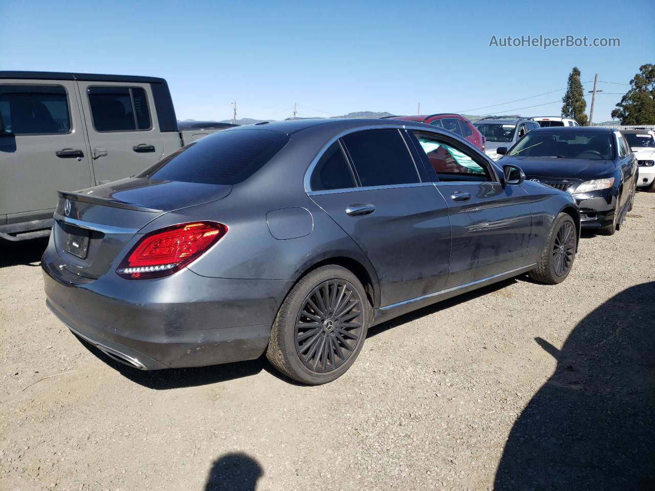 2019 Mercedes-benz C 300 Charcoal vin: WDDWF8DBXKR481026