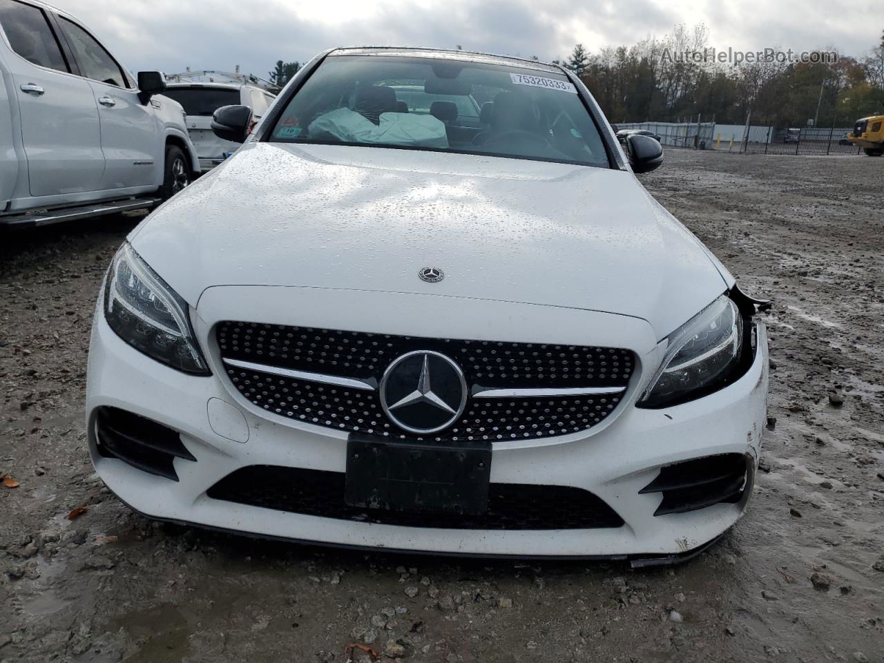 2019 Mercedes-benz C 300 4matic White vin: WDDWF8EB2KR456233