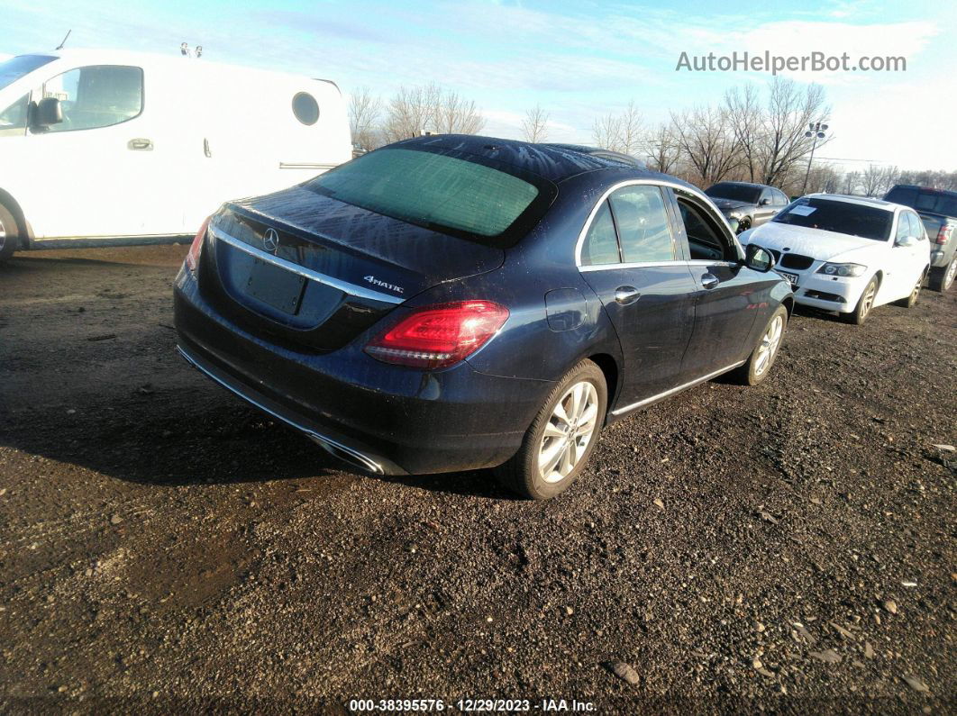 2019 Mercedes-benz C 300 4matic Blue vin: WDDWF8EB2KR518861