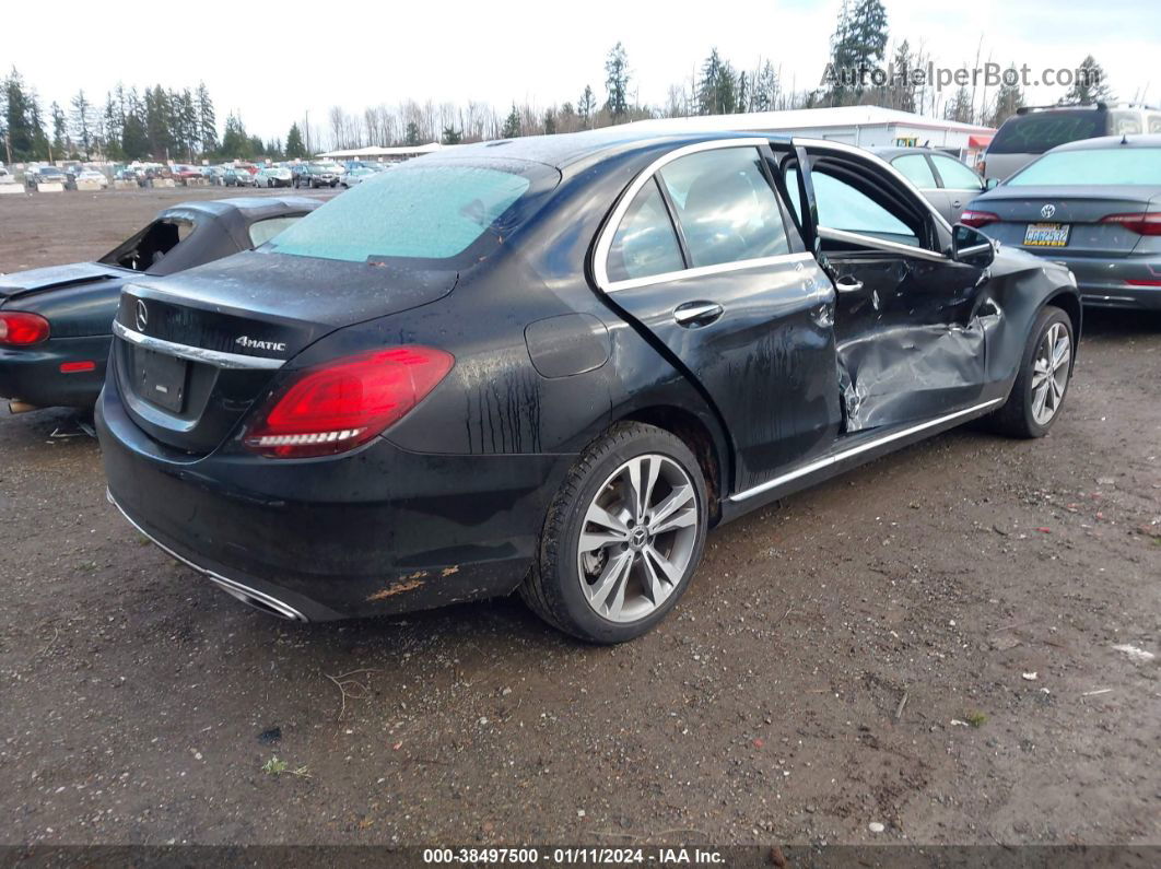 2019 Mercedes-benz C 300 4matic Черный vin: WDDWF8EB5KR461765