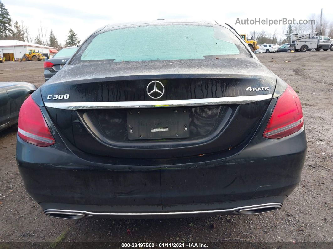 2019 Mercedes-benz C 300 4matic Black vin: WDDWF8EB5KR461765