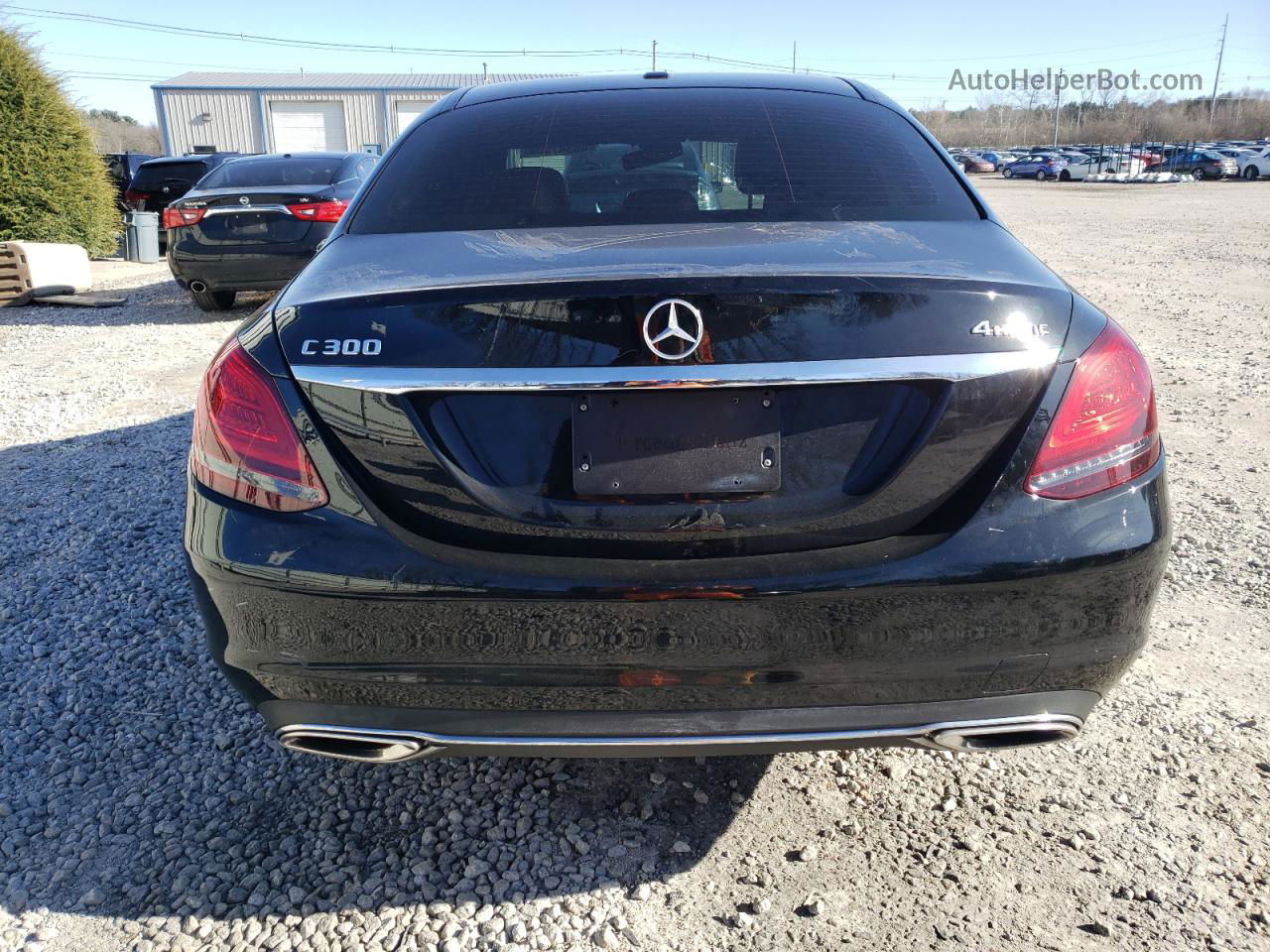 2019 Mercedes-benz C 300 4matic Black vin: WDDWF8EB5KR515517