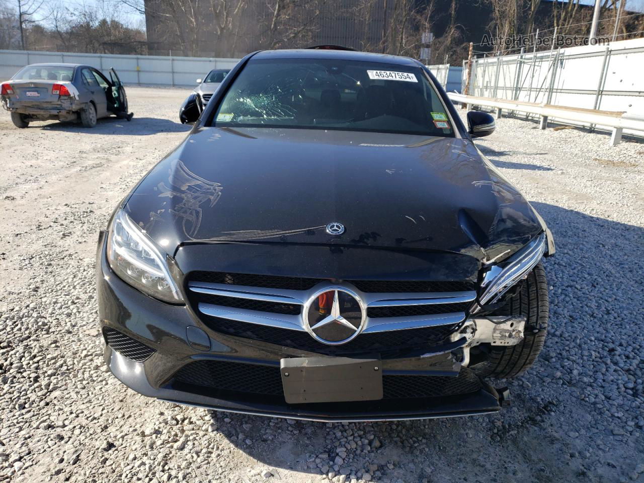 2019 Mercedes-benz C 300 4matic Black vin: WDDWF8EB5KR515517