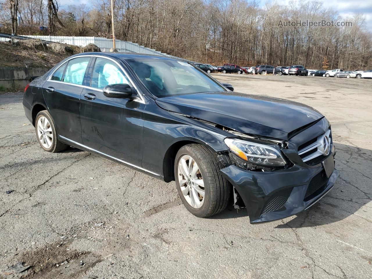 2019 Mercedes-benz C 300 4matic Черный vin: WDDWF8EB6KR516207