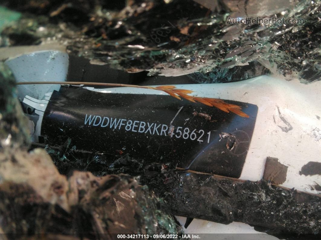 2019 Mercedes-benz C 300 4matic Белый vin: WDDWF8EBXKR458621